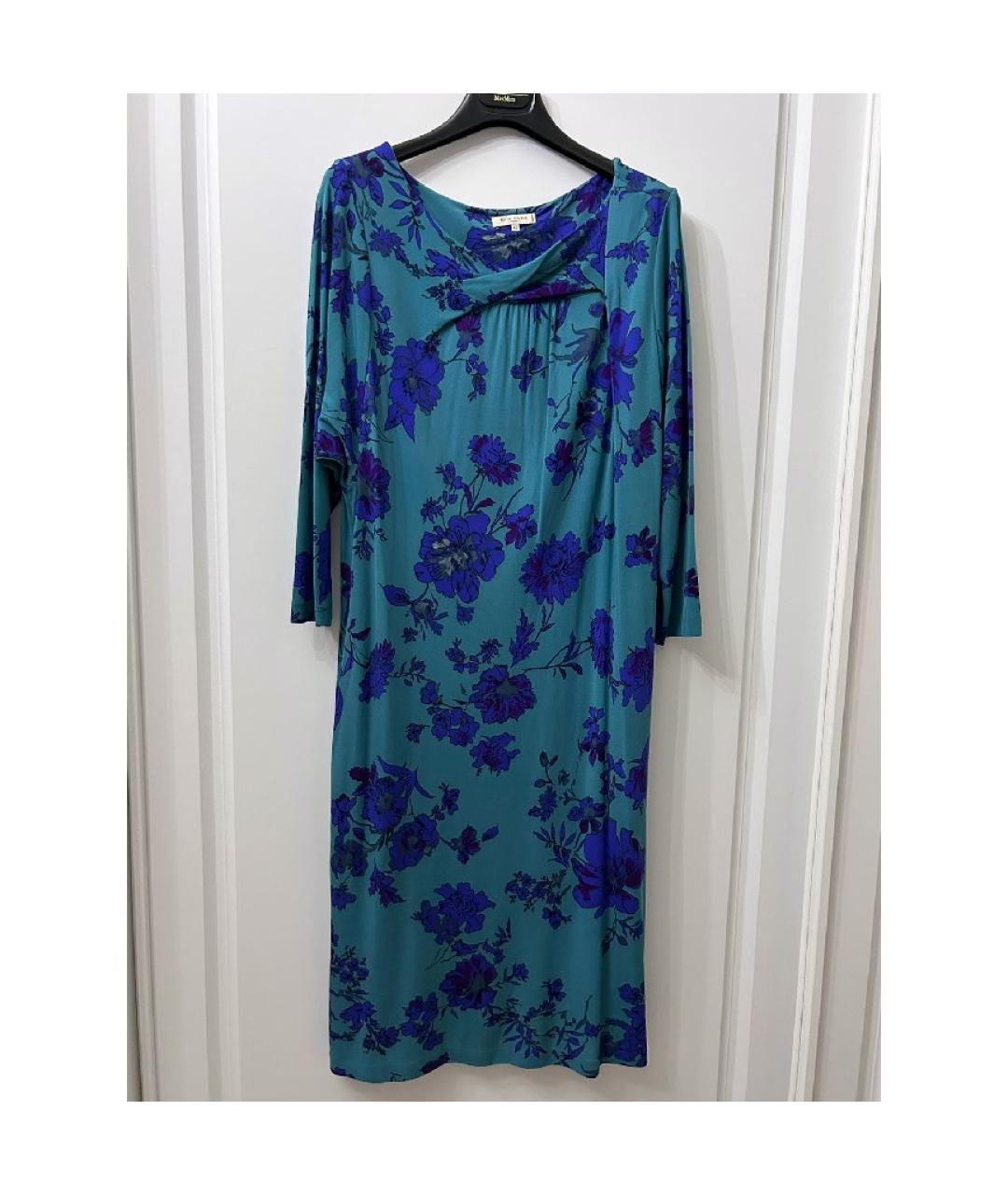 ETRO Синее вискозное коктейльное платье, фото 9