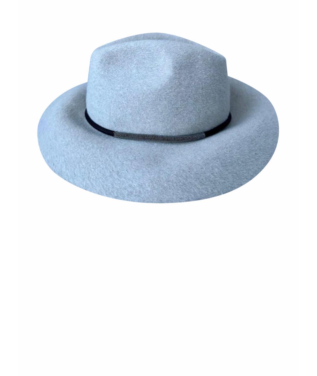 BRUNELLO CUCINELLI Серая шерстяная шляпа, фото 1