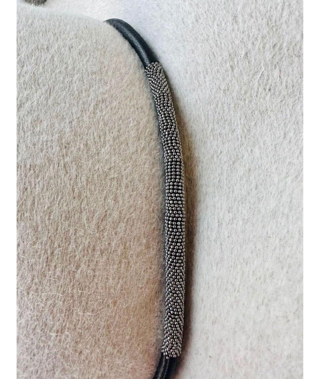 BRUNELLO CUCINELLI Серая шерстяная шляпа, фото 4