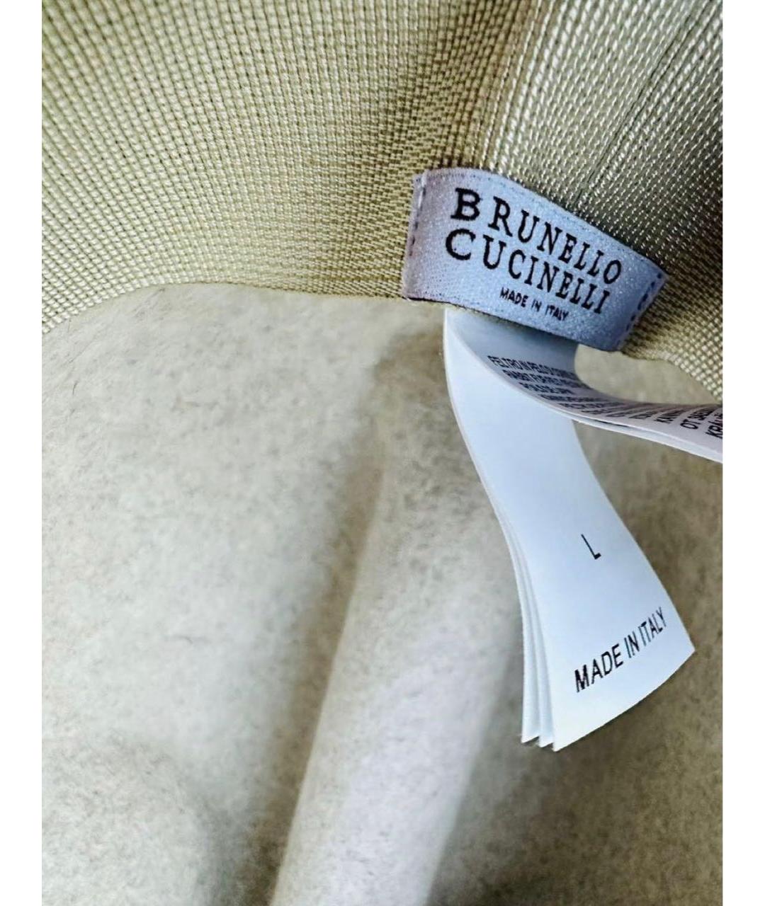 BRUNELLO CUCINELLI Серая шерстяная шляпа, фото 7