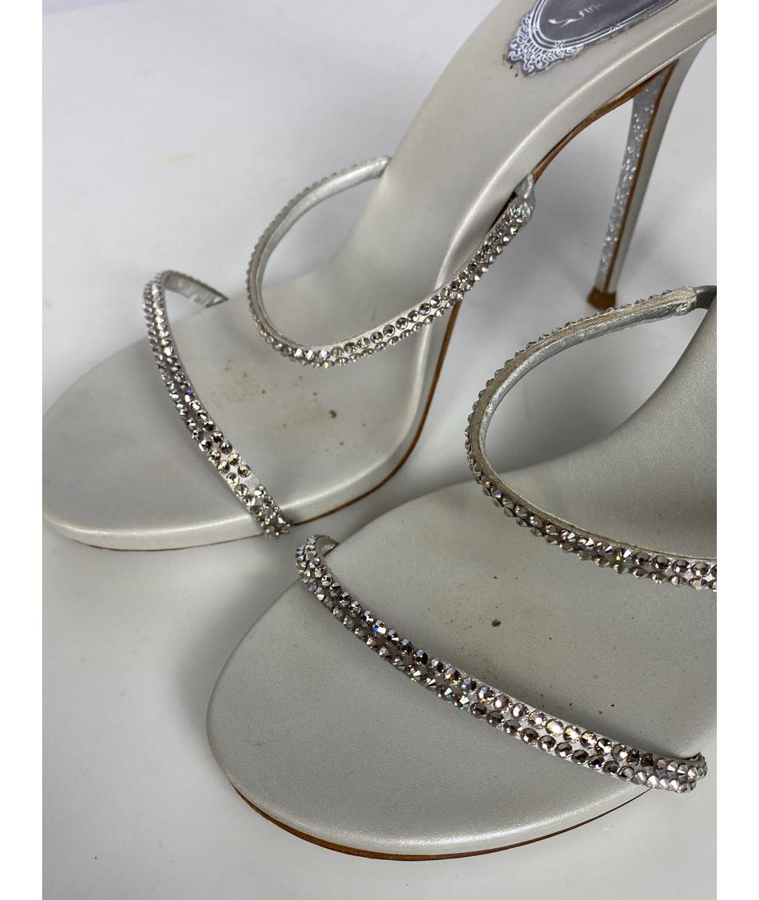 RENE CAOVILLA Серебряные босоножки, фото 5