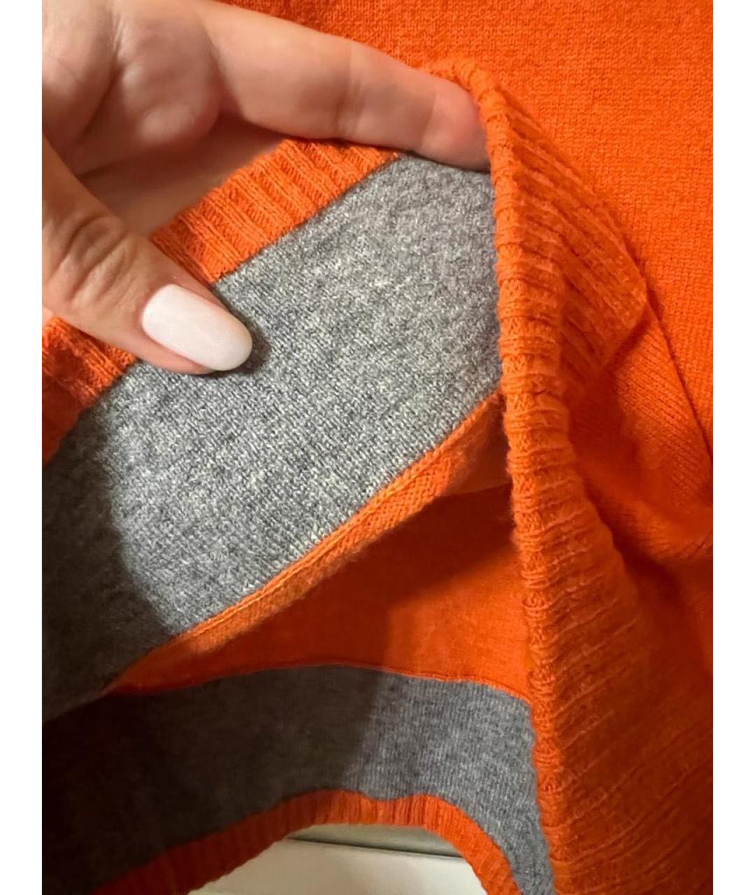 WOOLRICH Оранжевый шерстяной джемпер / свитер, фото 7