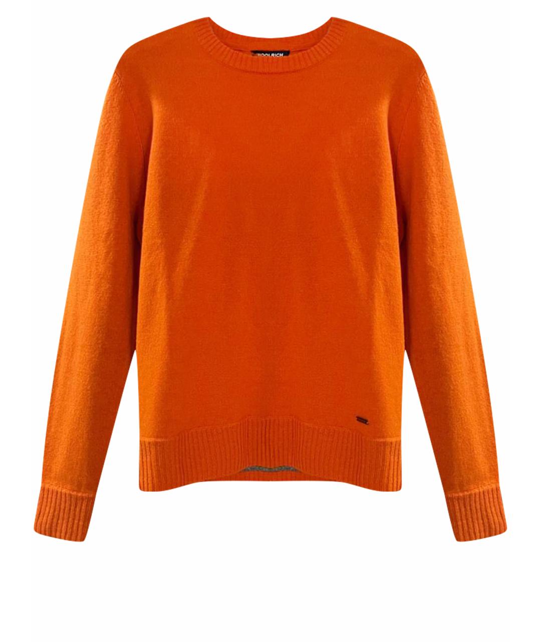 WOOLRICH Оранжевый шерстяной джемпер / свитер, фото 1