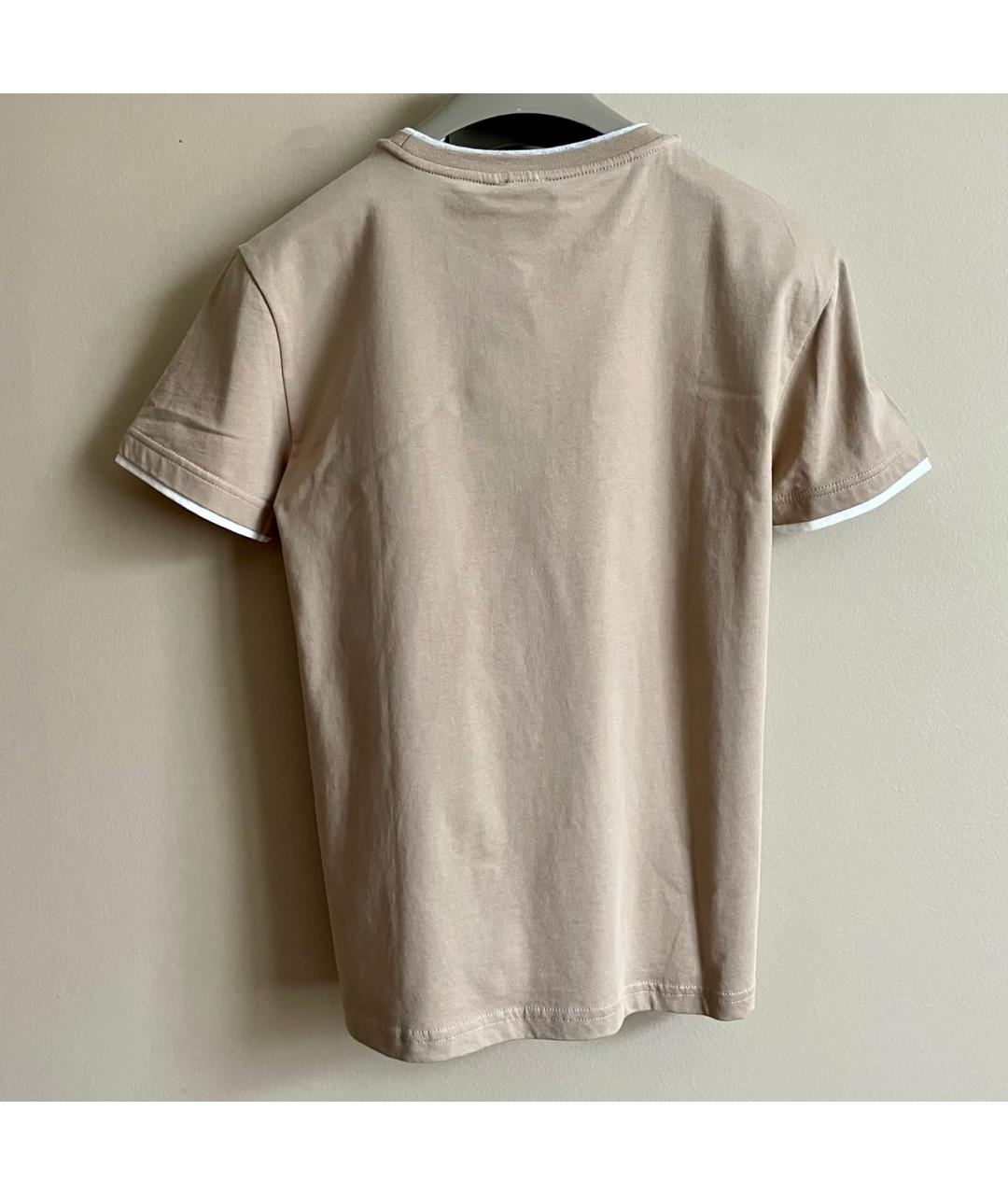 ELEVENTY Бежевая хлопковая детская футболка, фото 2