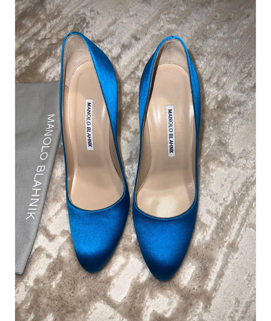 MANOLO BLAHNIK Голубые туфли, фото 2