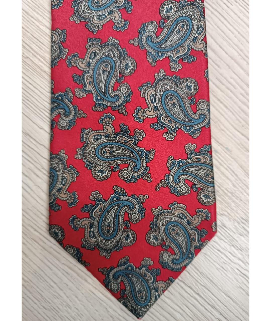 CHRISTIAN DIOR PRE-OWNED Красный шелковый галстук, фото 4