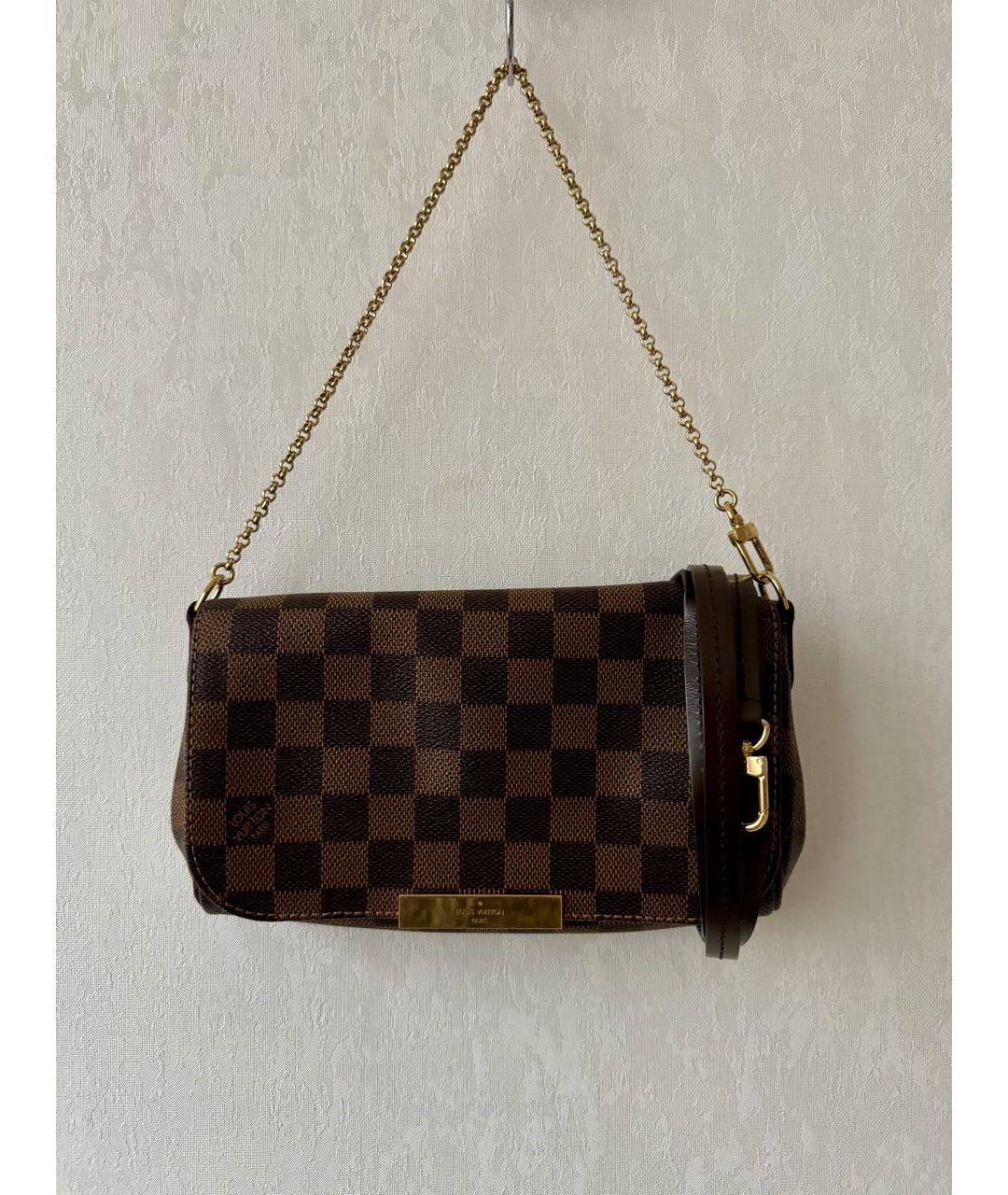 LOUIS VUITTON Коричневая сумка через плечо, фото 9