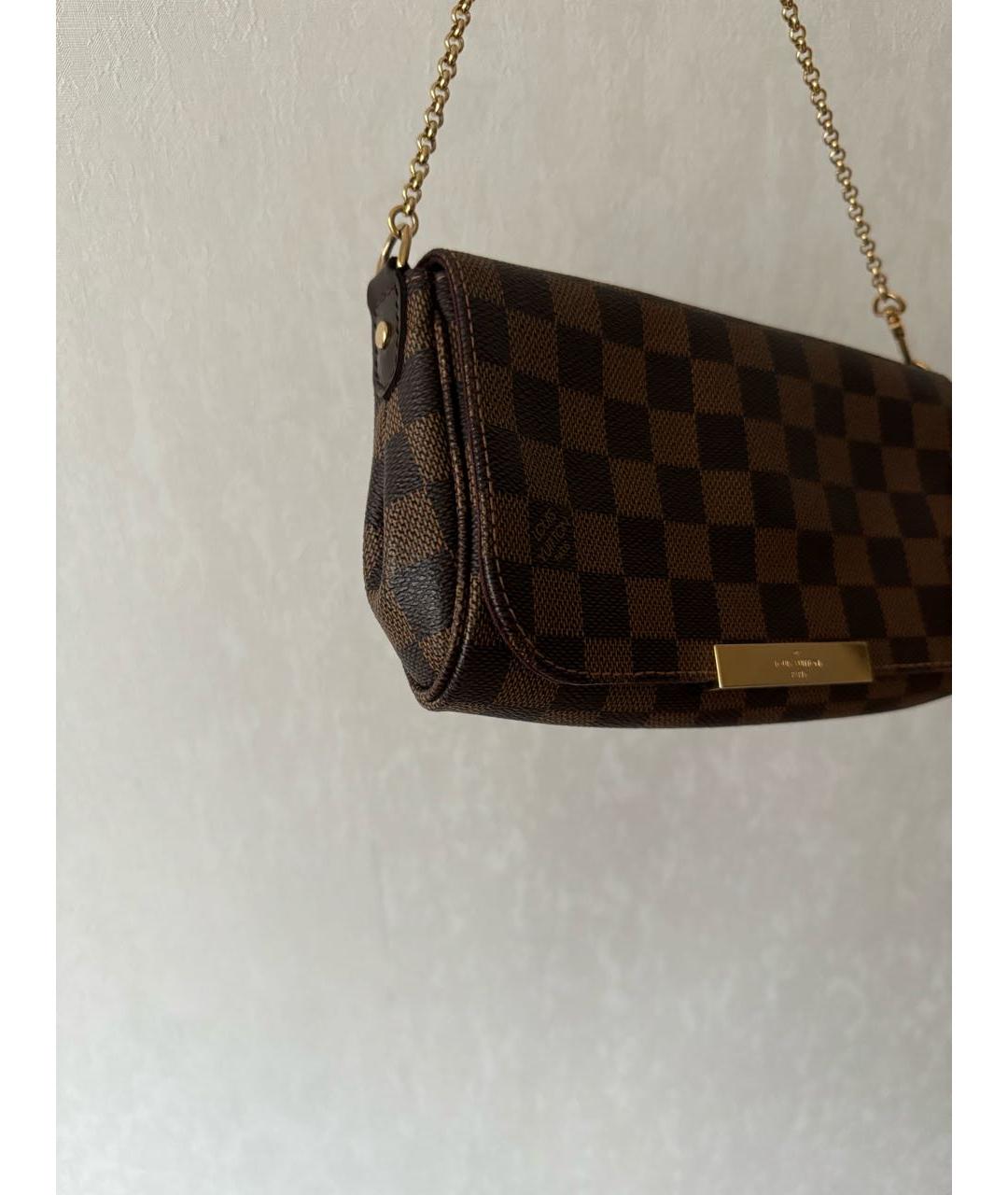 LOUIS VUITTON Коричневая сумка через плечо, фото 6