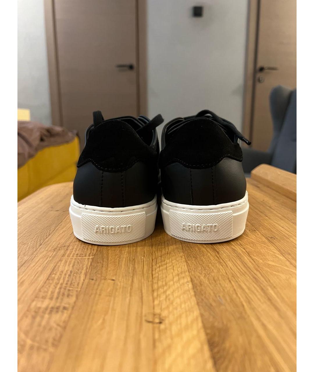 AXEL ARIGATO Черные низкие кроссовки / кеды из искусственной кожи, фото 4