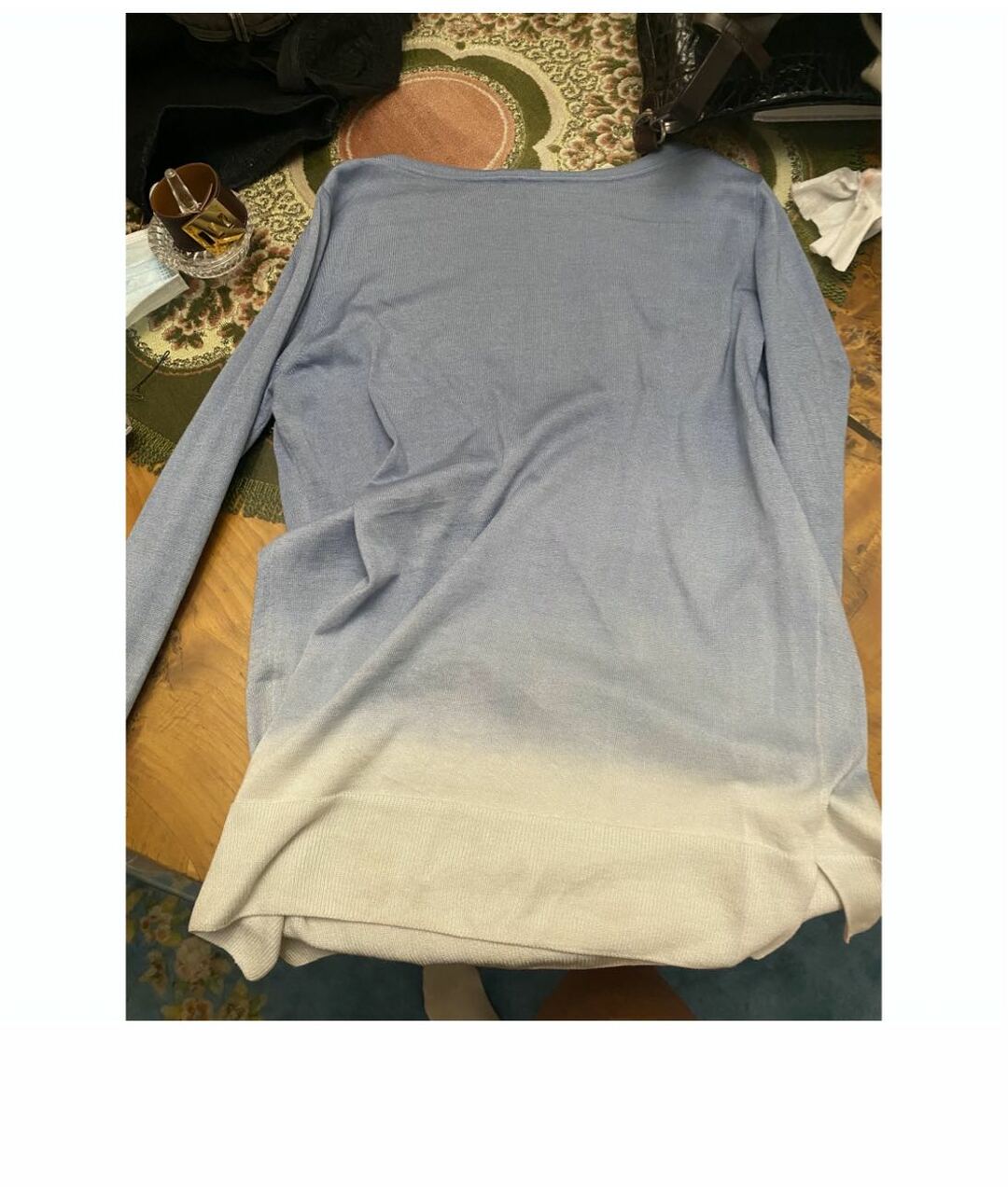 LORO PIANA Голубой шелковый джемпер / свитер, фото 2