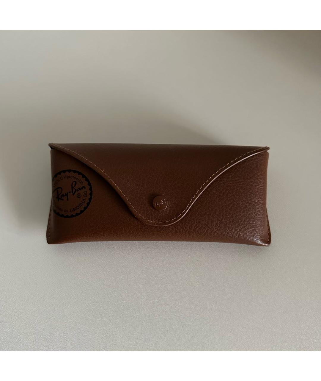 RAY BAN Черные пластиковые солнцезащитные очки, фото 4