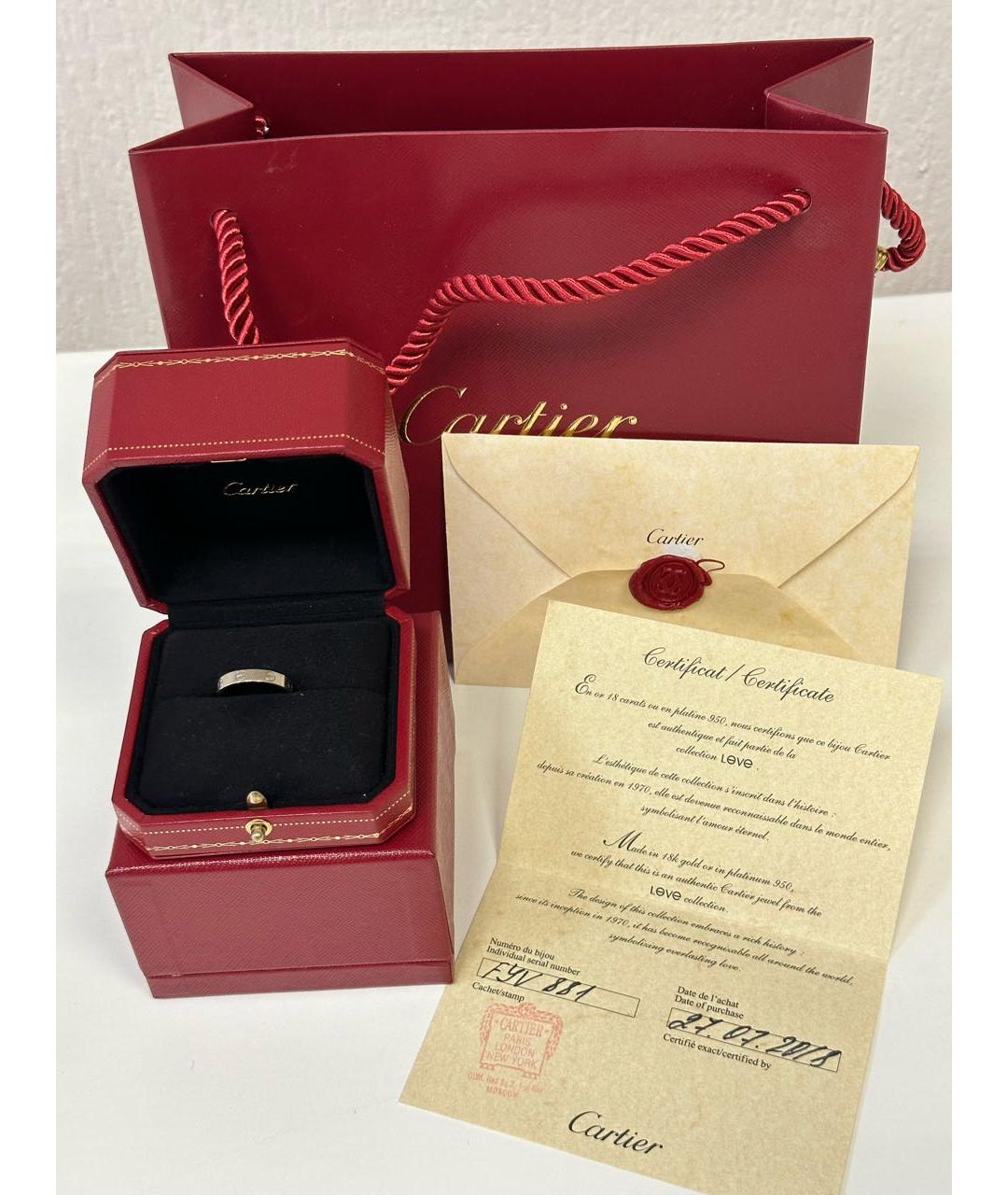 CARTIER Белое кольцо из белого золота, фото 3