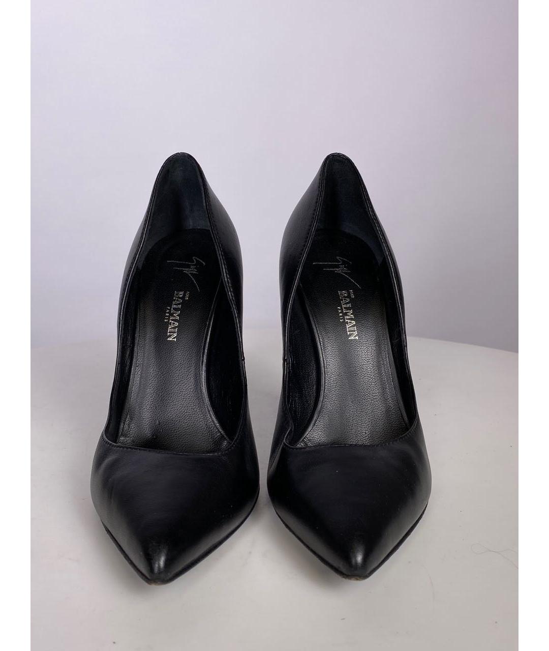 GIUSEPPE ZANOTTI DESIGN Черные кожаные туфли, фото 2