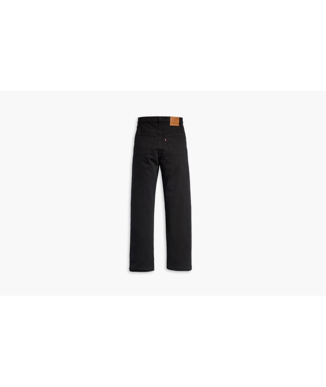 LEVI'S Черные хлопко-эластановые прямые джинсы, фото 2