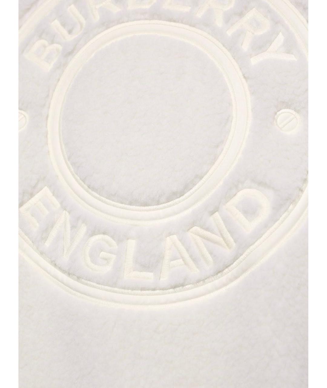 BURBERRY Белая шерстяная куртка, фото 5