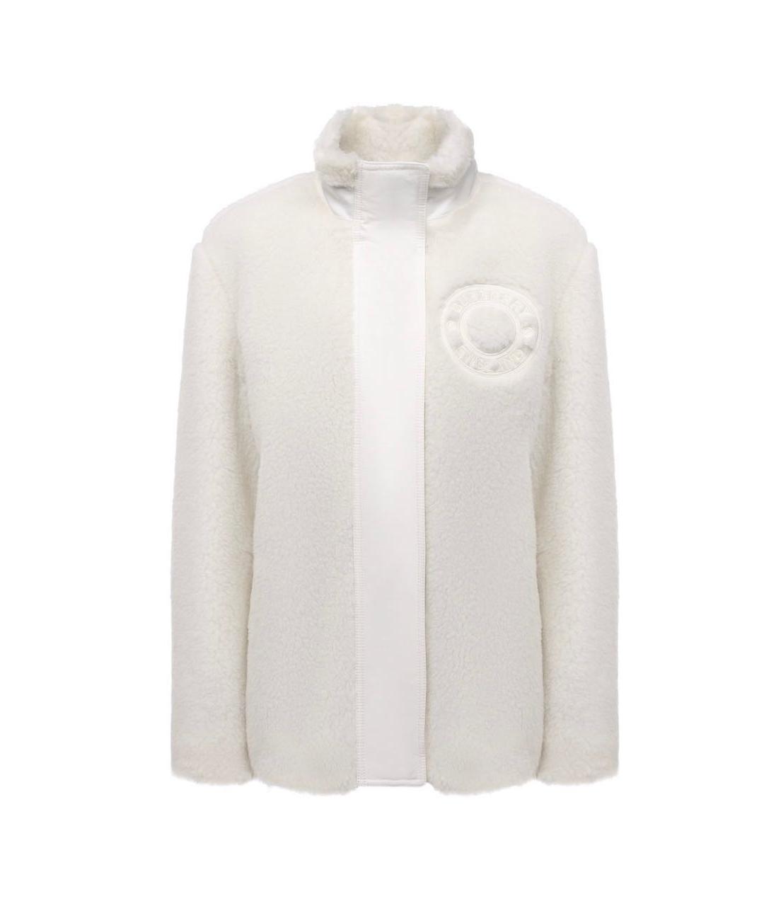 BURBERRY Белая шерстяная куртка, фото 1