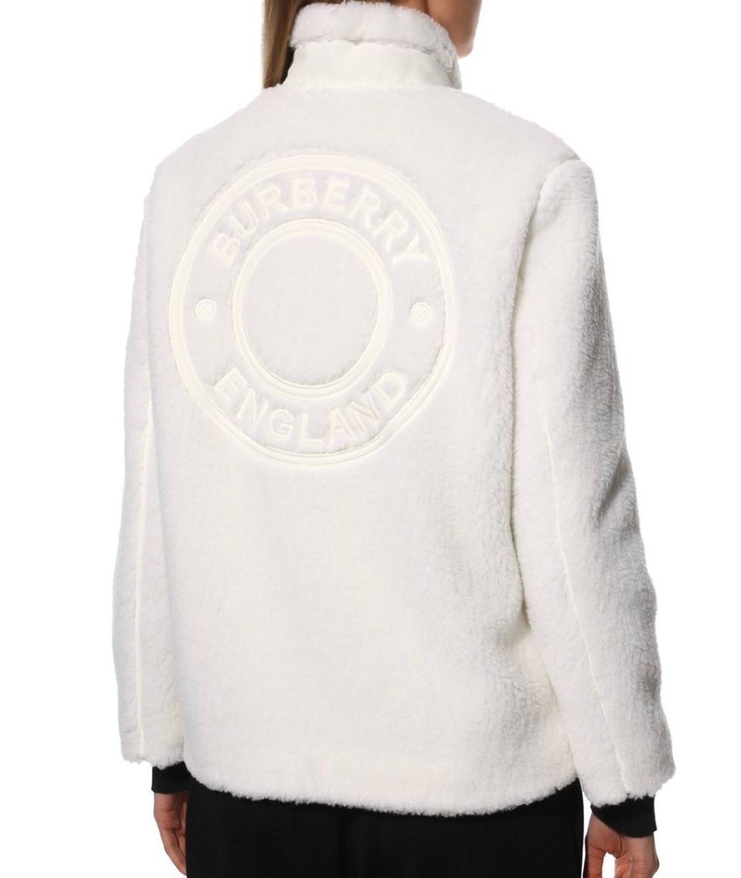BURBERRY Белая шерстяная куртка, фото 2