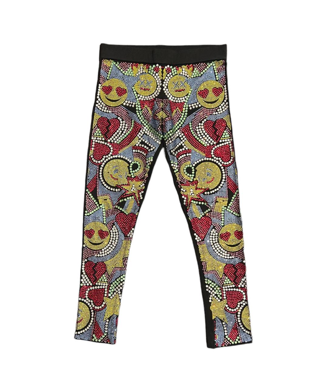 PHILIPP PLEIN JUNIOR Черные хлопковые брюки и шорты, фото 6