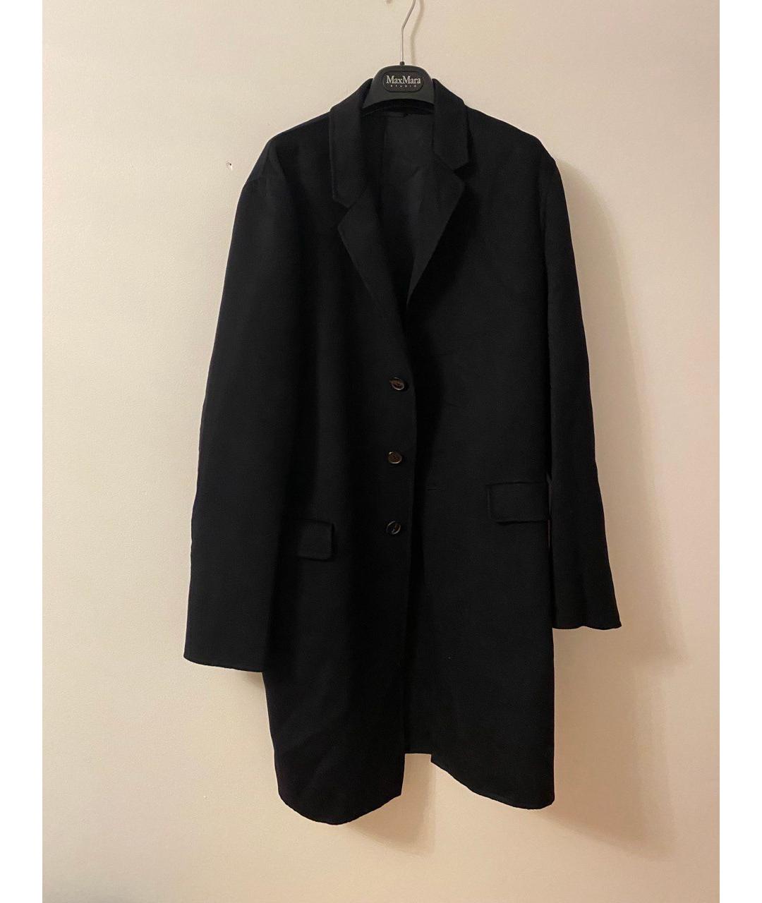 JIL SANDER Черное кашемировое пальто, фото 3