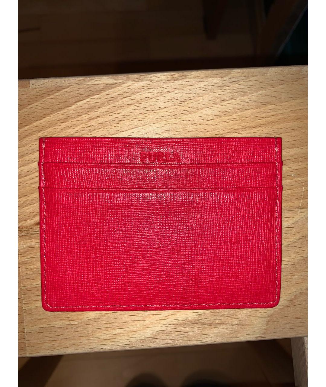 FURLA Красный кожаный кардхолдер, фото 3