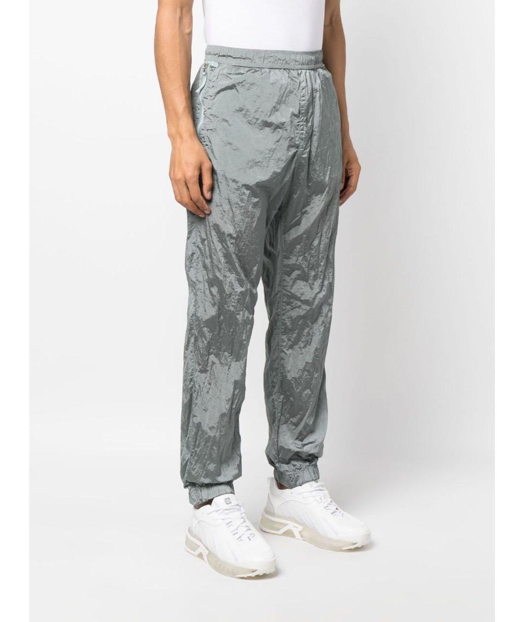 STONE ISLAND Серебряные повседневные брюки, фото 2