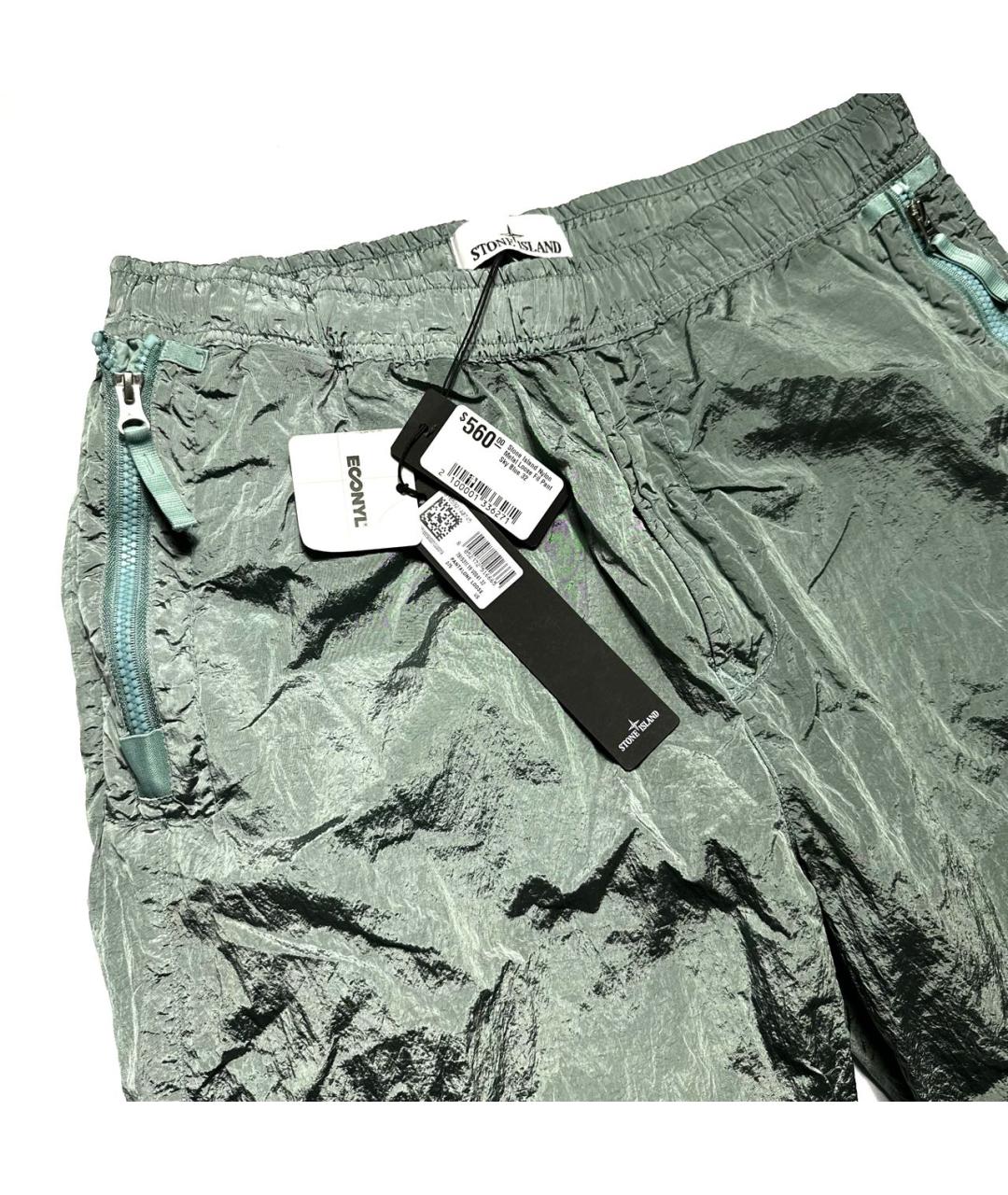 STONE ISLAND Серебряные повседневные брюки, фото 4