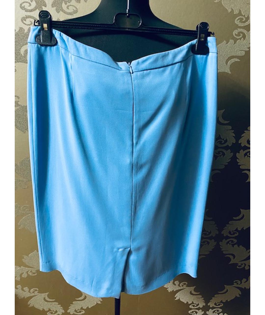 GIORGIO GRATI Голубой вискозный костюм с юбками, фото 9