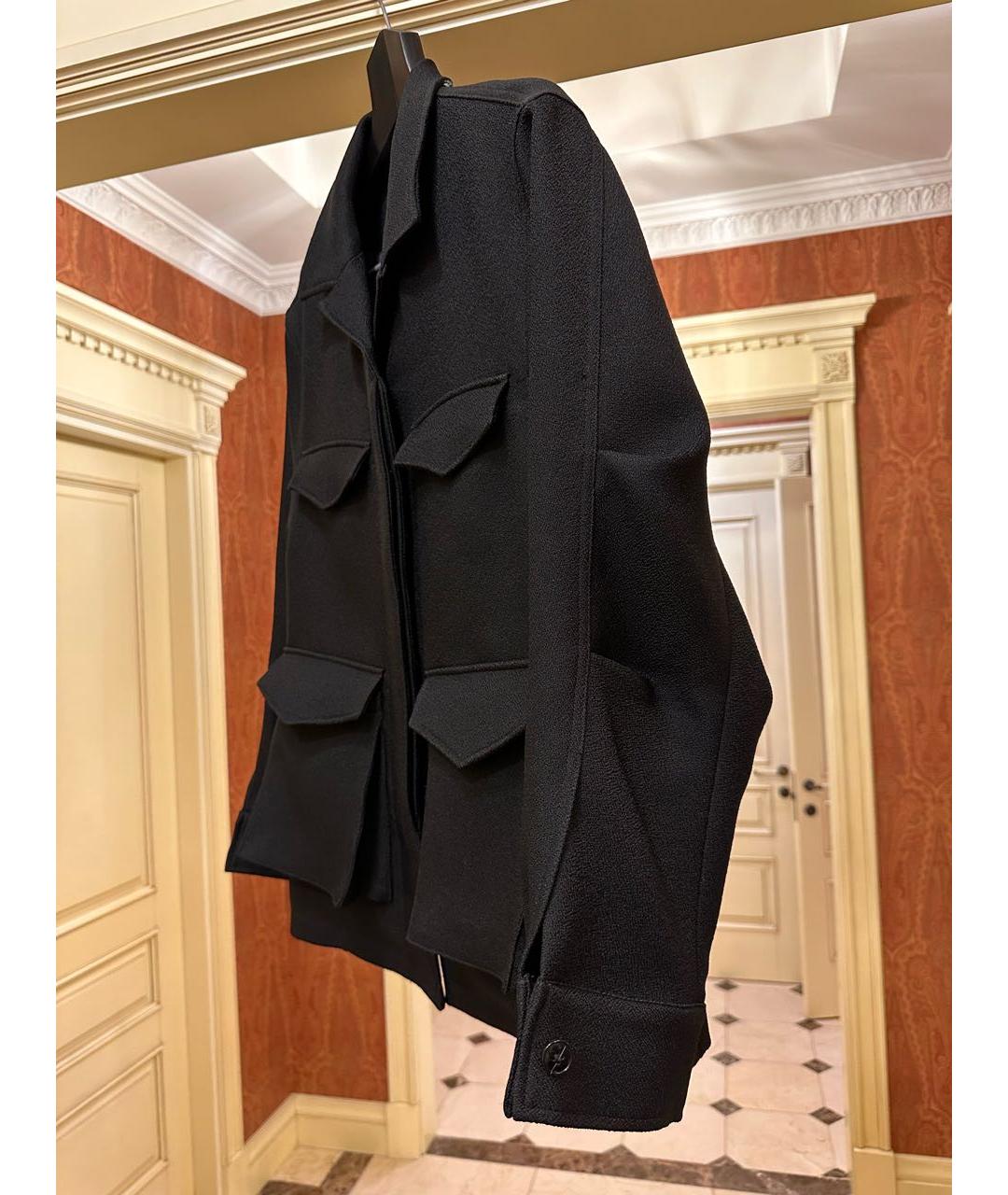 TOTEME Черный полиэстеровый жакет/пиджак, фото 2