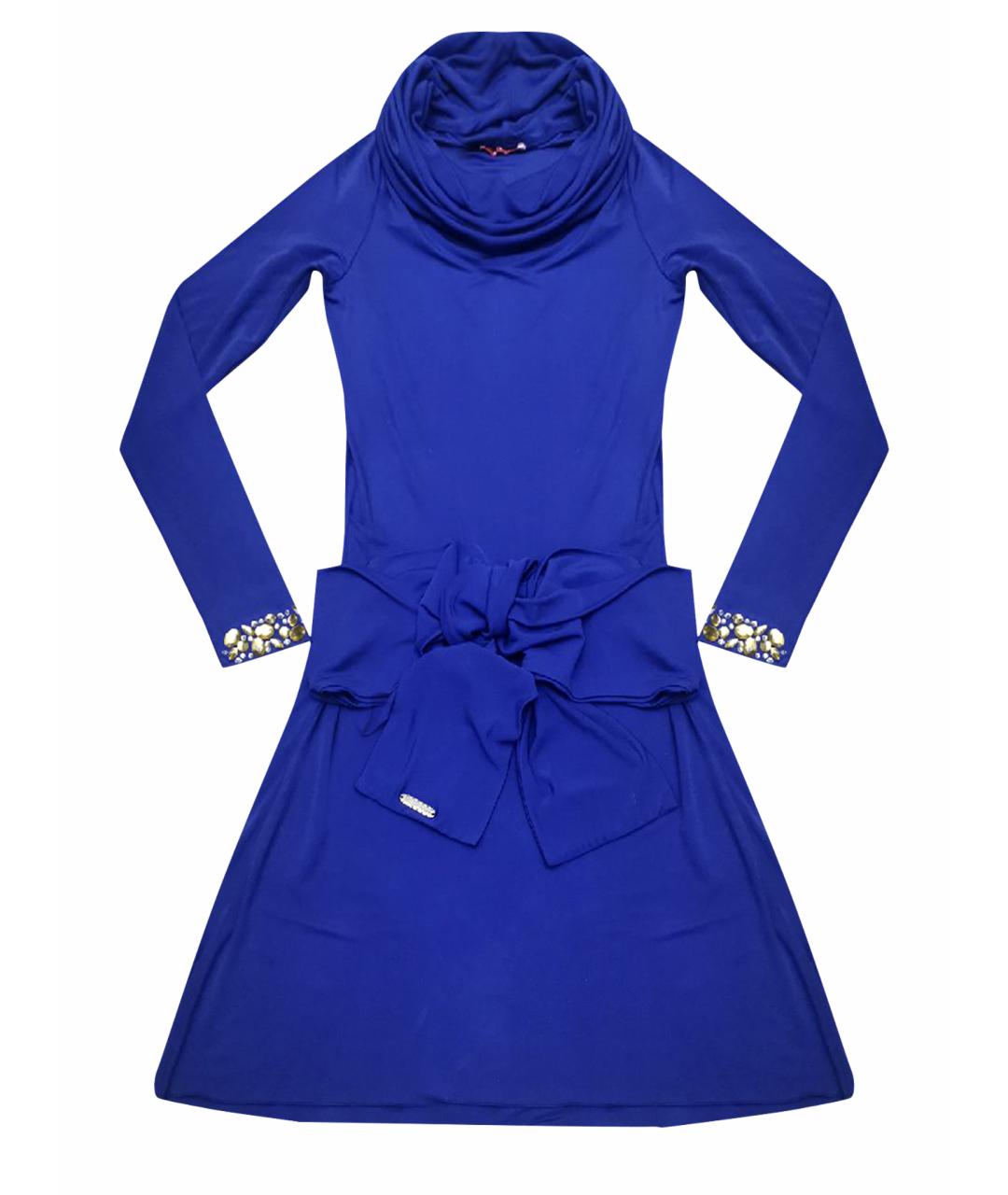 BLUGIRL Синее вискозное коктейльное платье, фото 1