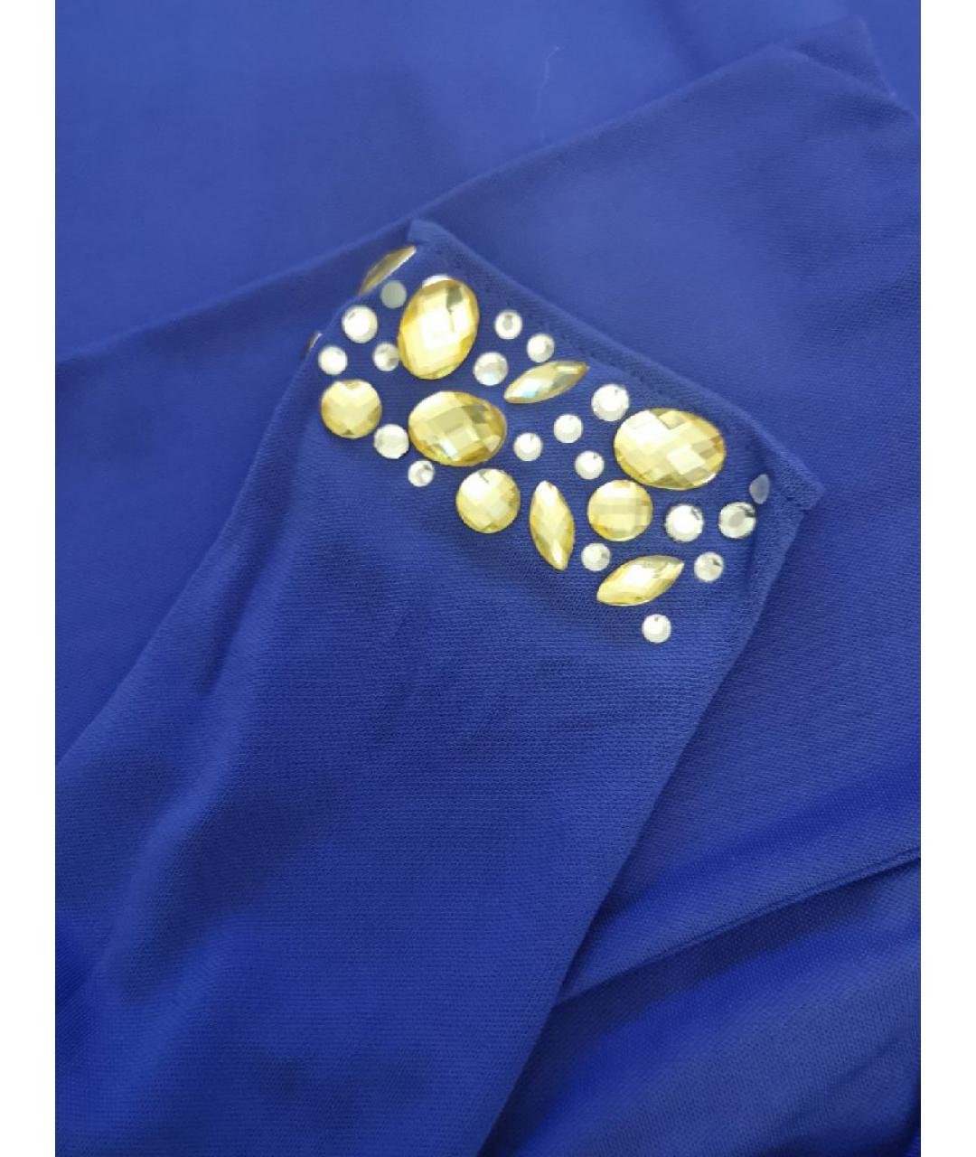 BLUGIRL Синее вискозное коктейльное платье, фото 5