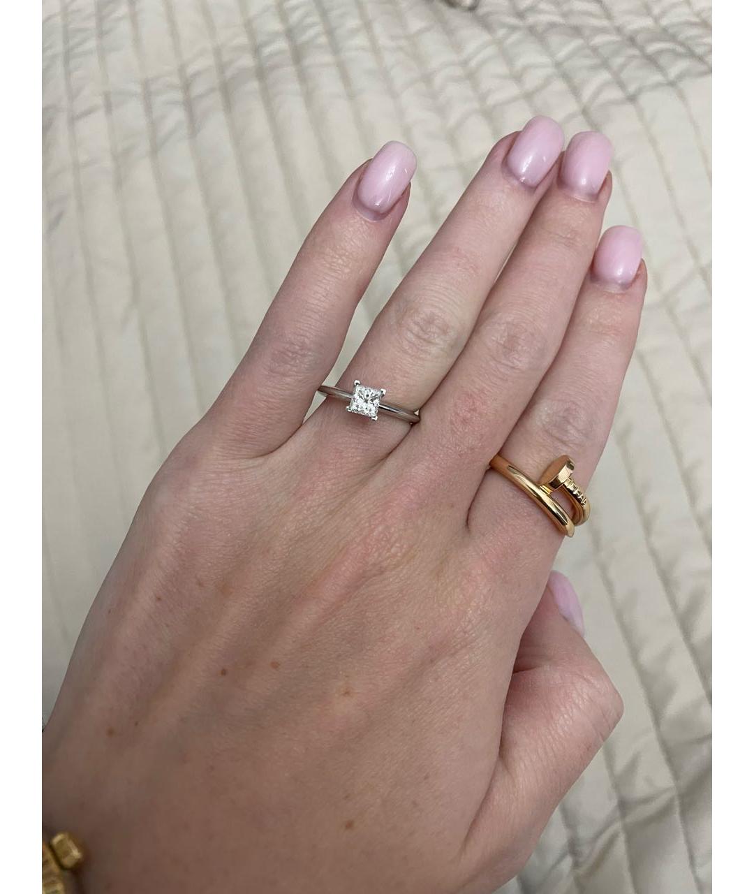 TIFFANY&CO Белое платиновое кольцо, фото 2