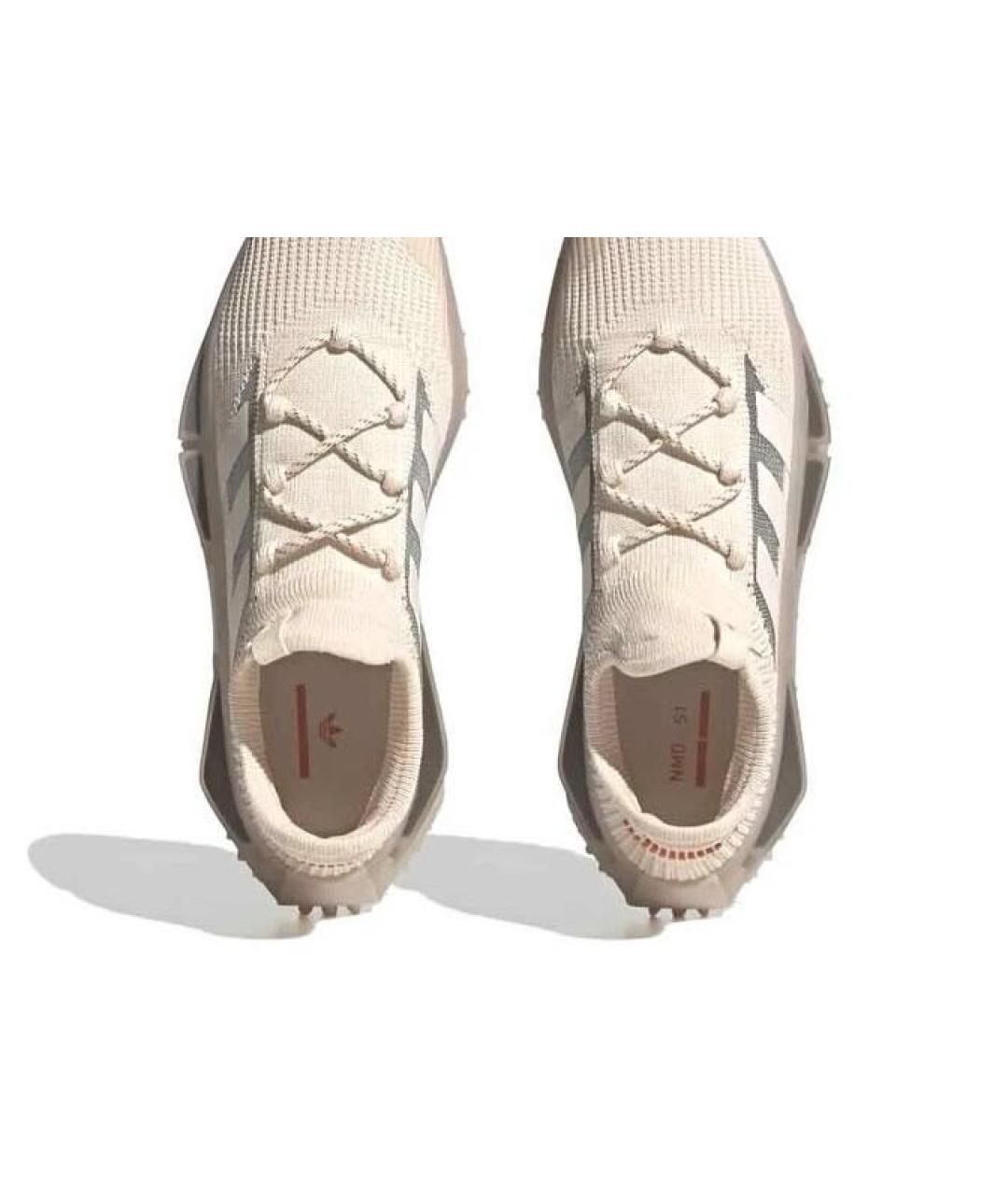 ADIDAS Бежевые текстильные кроссовки, фото 2