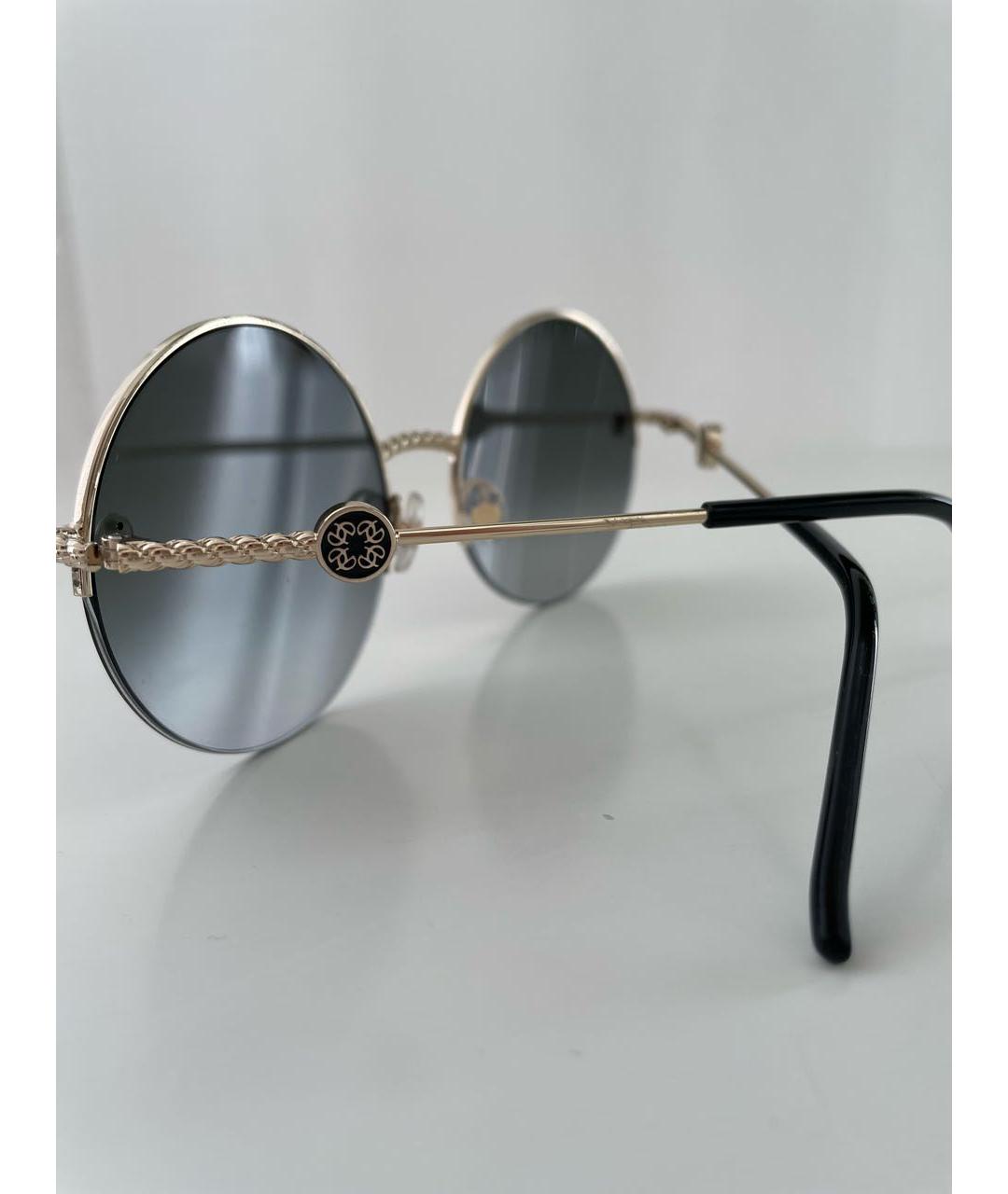 ELIE SAAB Серые металлические солнцезащитные очки, фото 5