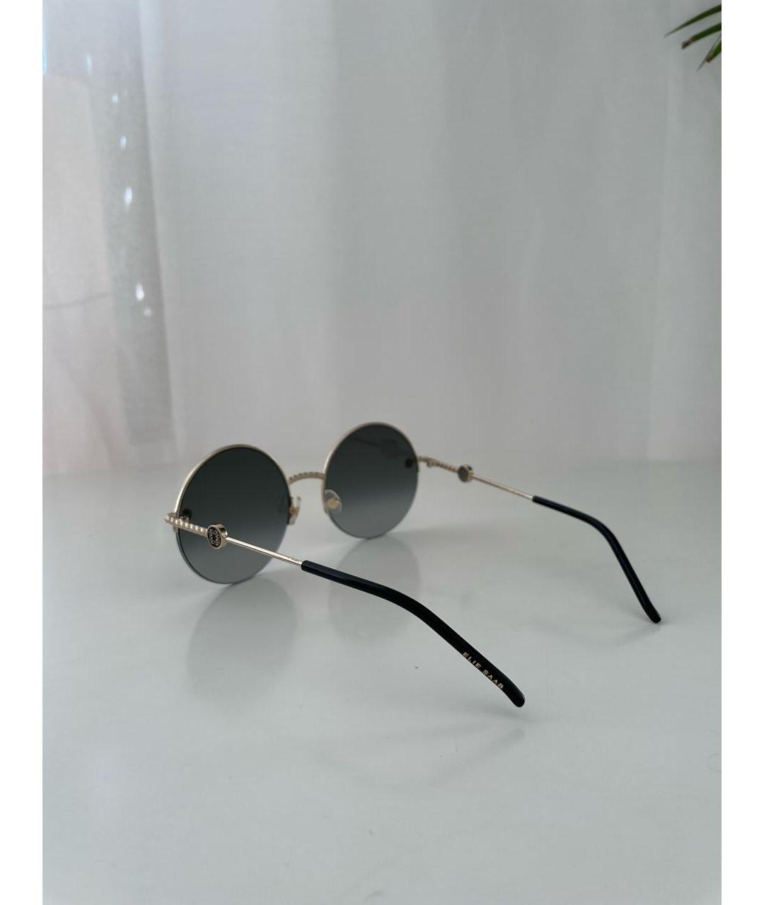 ELIE SAAB Серые металлические солнцезащитные очки, фото 4