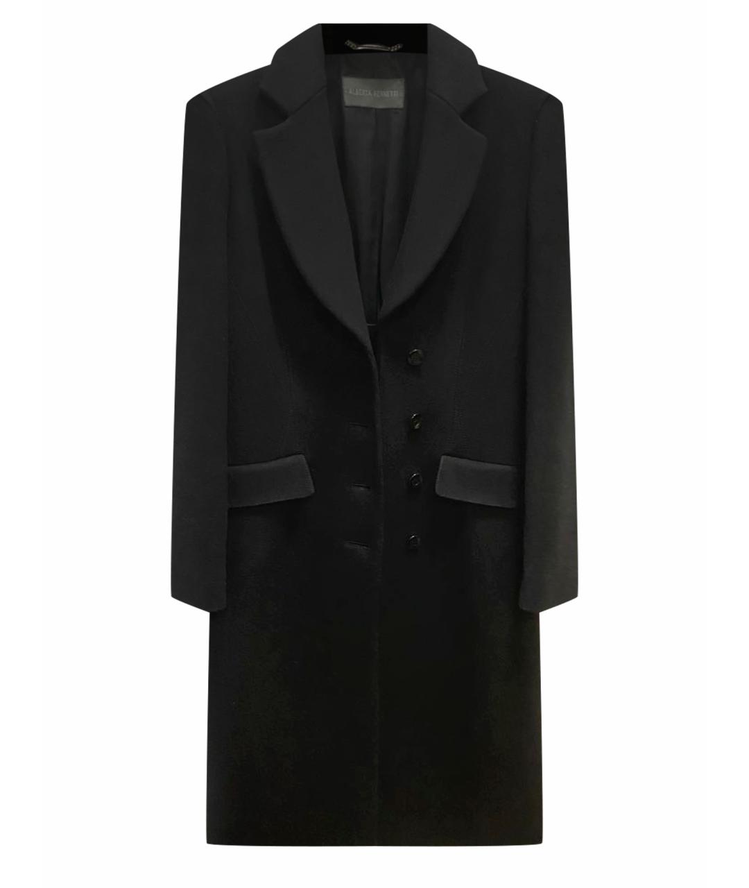 ALBERTA FERRETTI Черное кашемировое пальто, фото 1