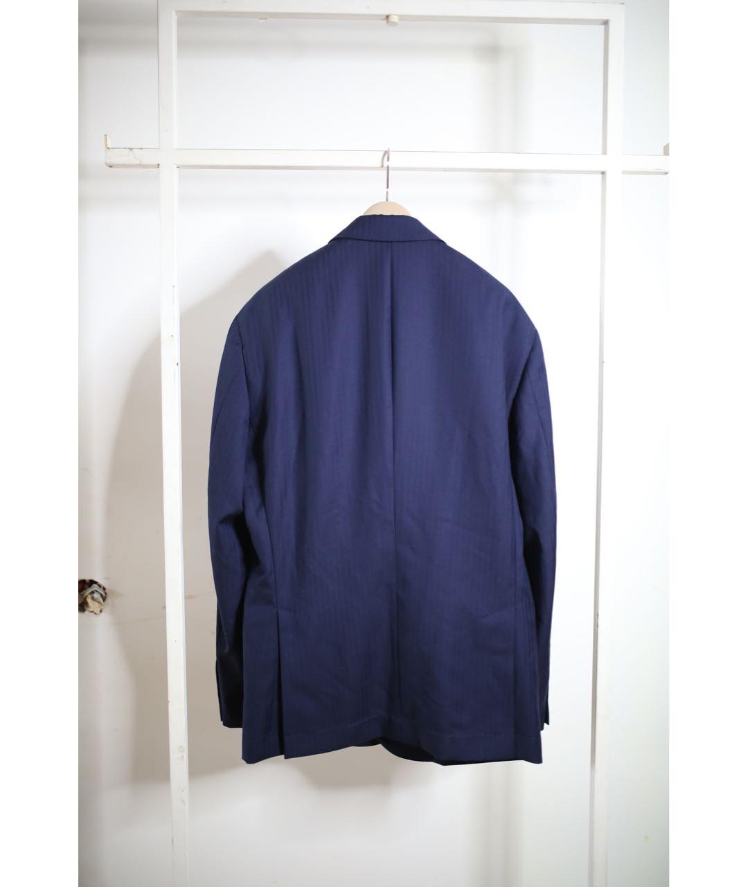 BRUNELLO CUCINELLI Синий шерстяной пиджак, фото 2