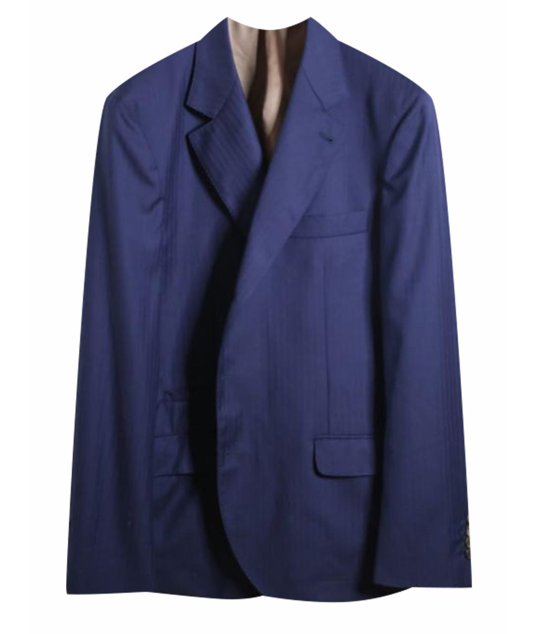 BRUNELLO CUCINELLI Синий шерстяной пиджак, фото 1
