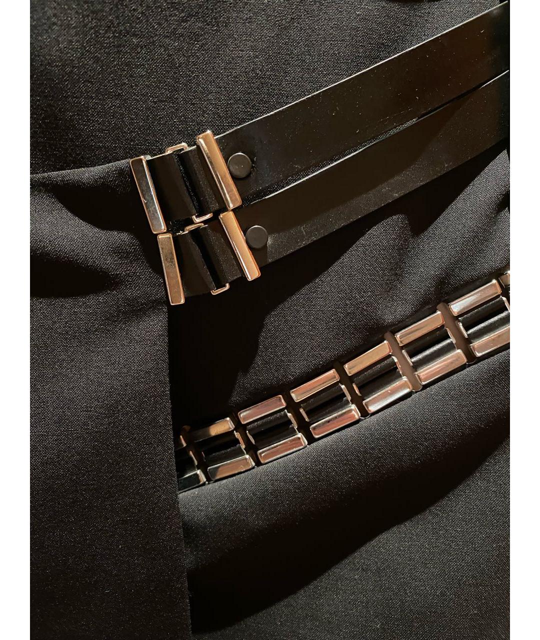 ANTHONY VACCARELLO Черная шерстяная юбка мини, фото 4