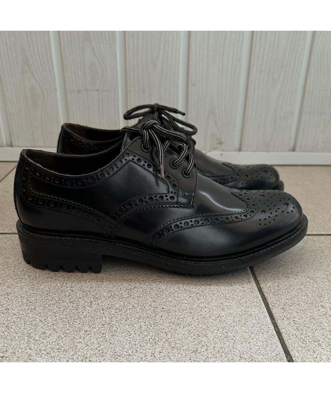 POLLINI Черные кожаные туфли, фото 8
