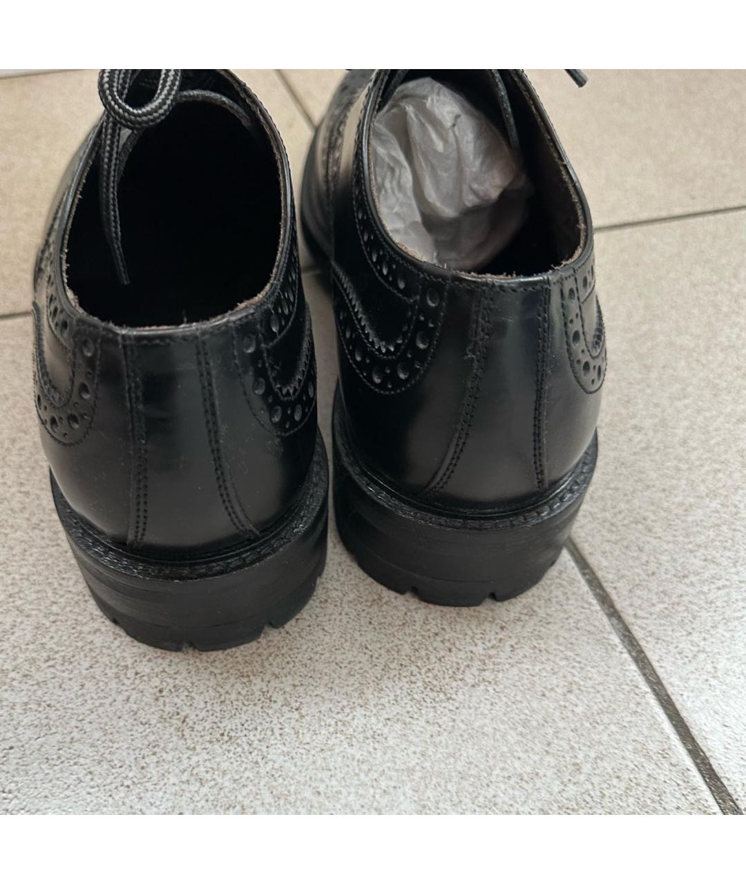 POLLINI Черные кожаные туфли, фото 4