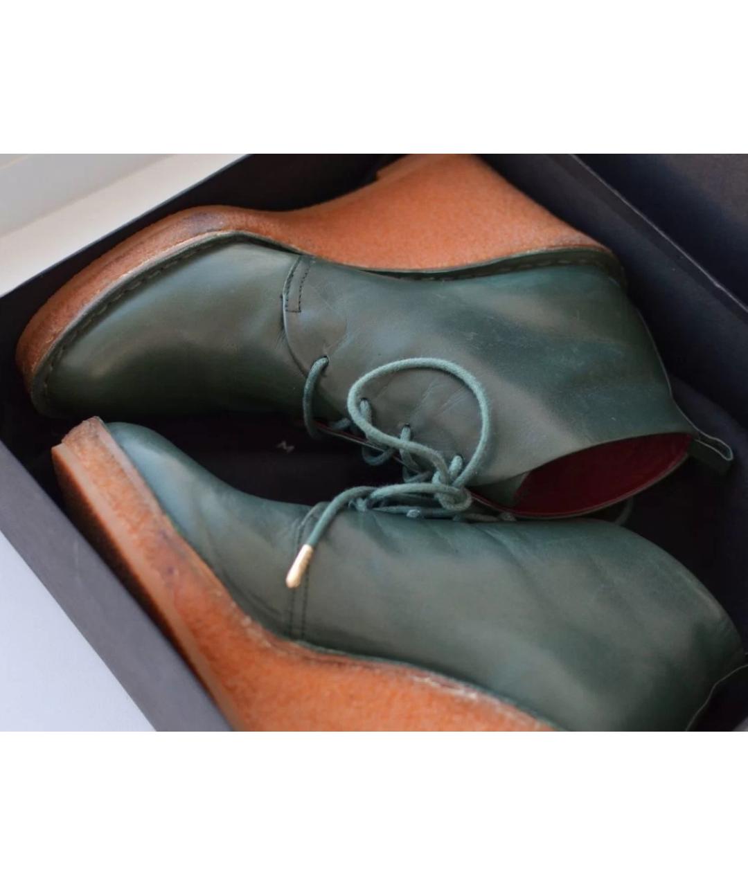 MARC BY MARC JACOBS Зеленые кожаные ботильоны, фото 7