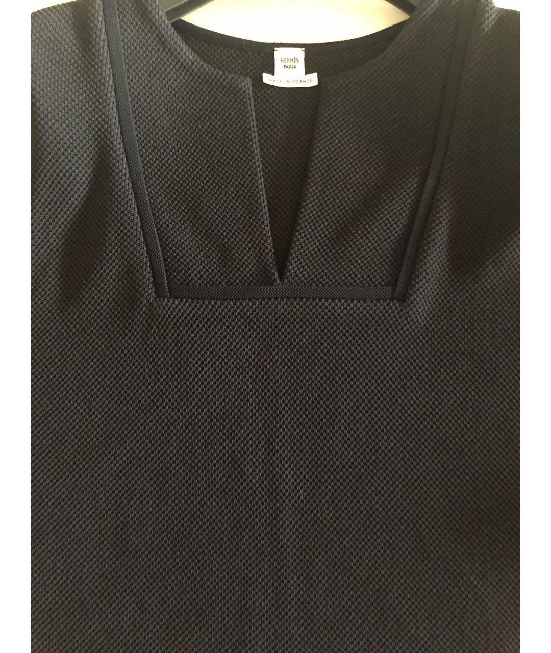 HERMES Темно-синий хлопковый джемпер / свитер, фото 6
