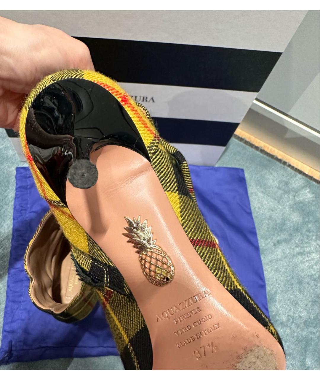 AQUAZZURA Мульти текстильные ботильоны, фото 5