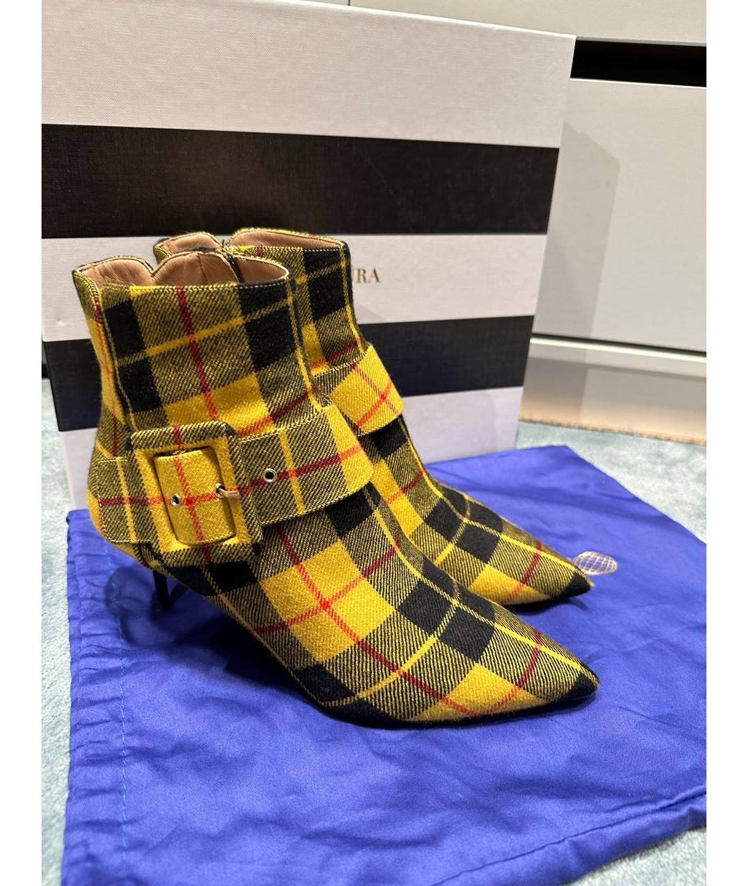 AQUAZZURA Мульти текстильные ботильоны, фото 6