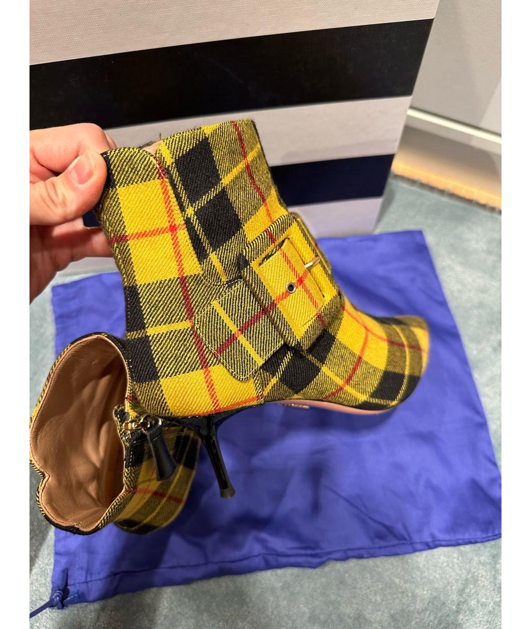 AQUAZZURA Мульти текстильные ботильоны, фото 3