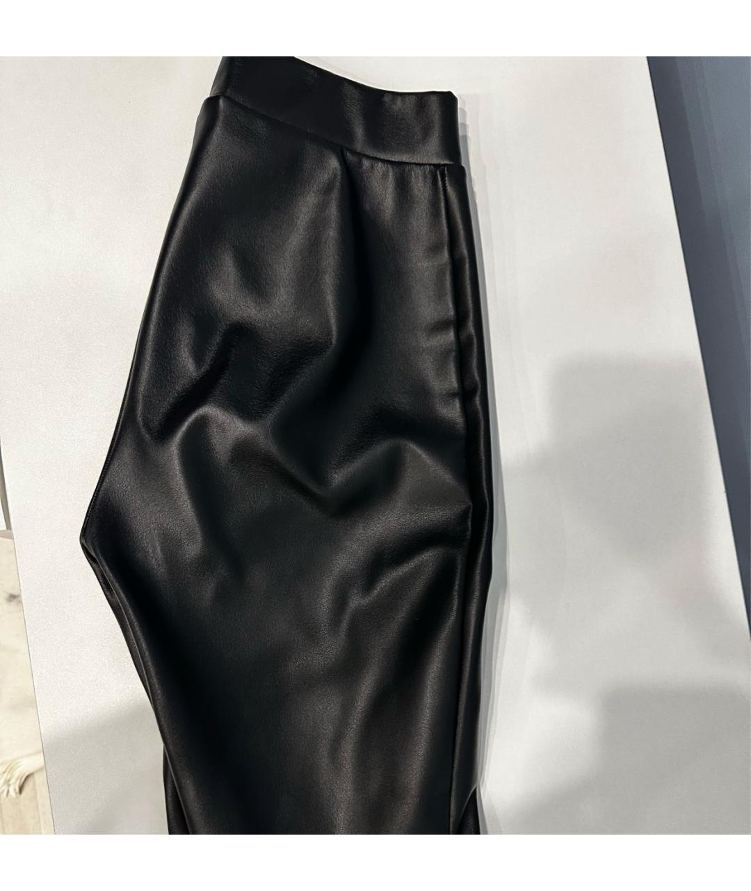 WOLFORD Черные кожаные повседневные брюки, фото 2