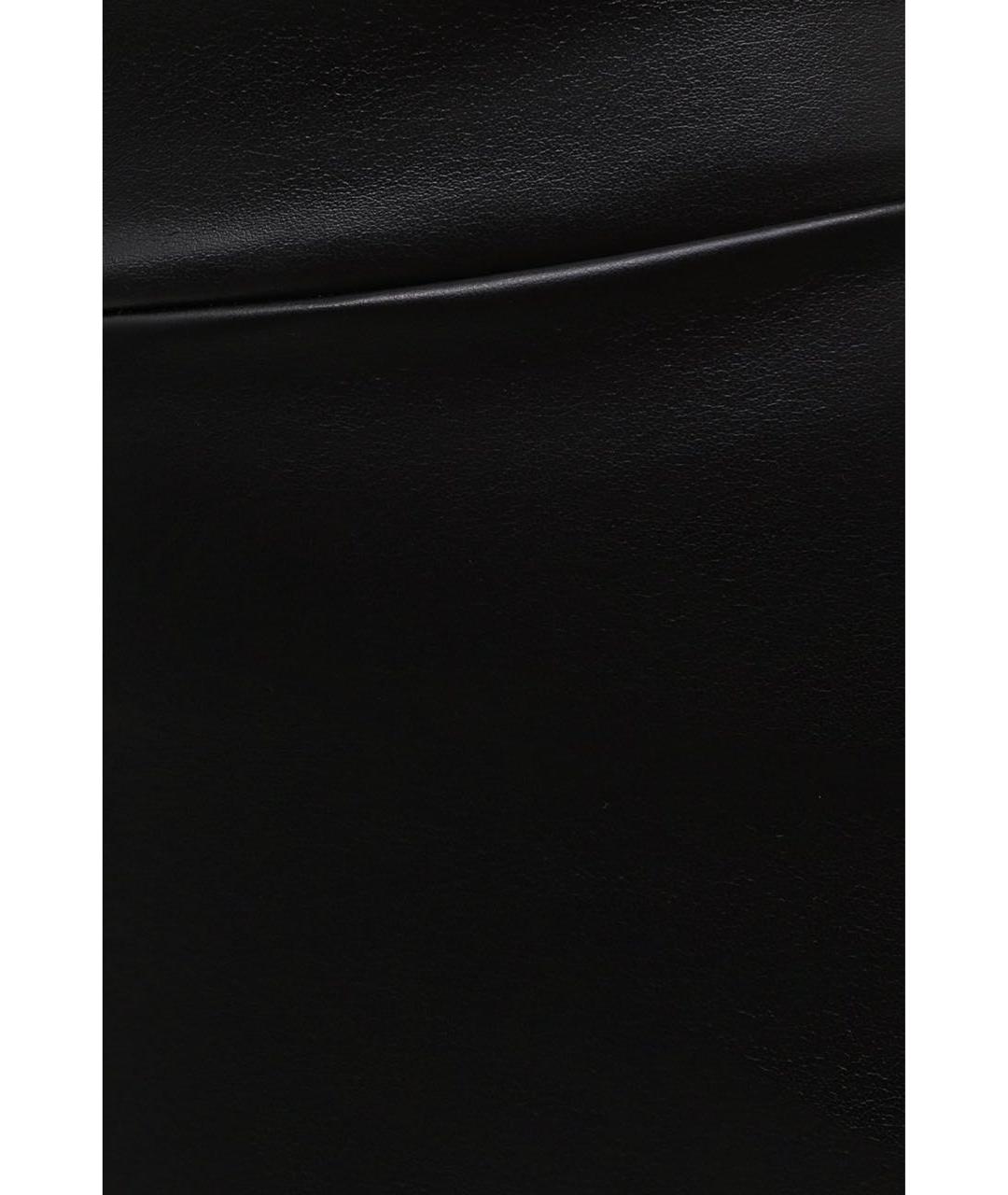 WOLFORD Черные кожаные повседневные брюки, фото 4