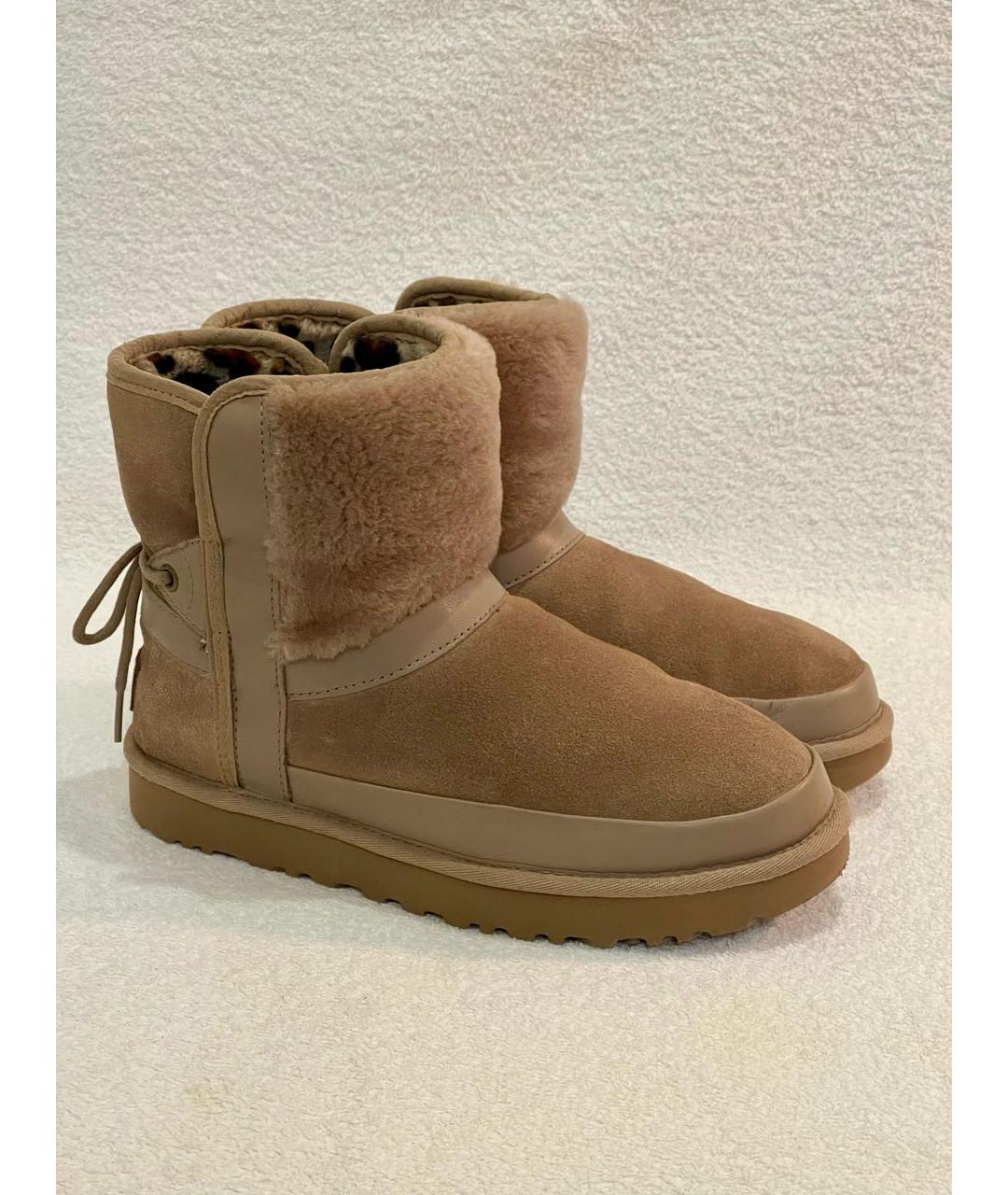 UGG AUSTRALIA Оранжевое замшевые полусапоги, фото 2