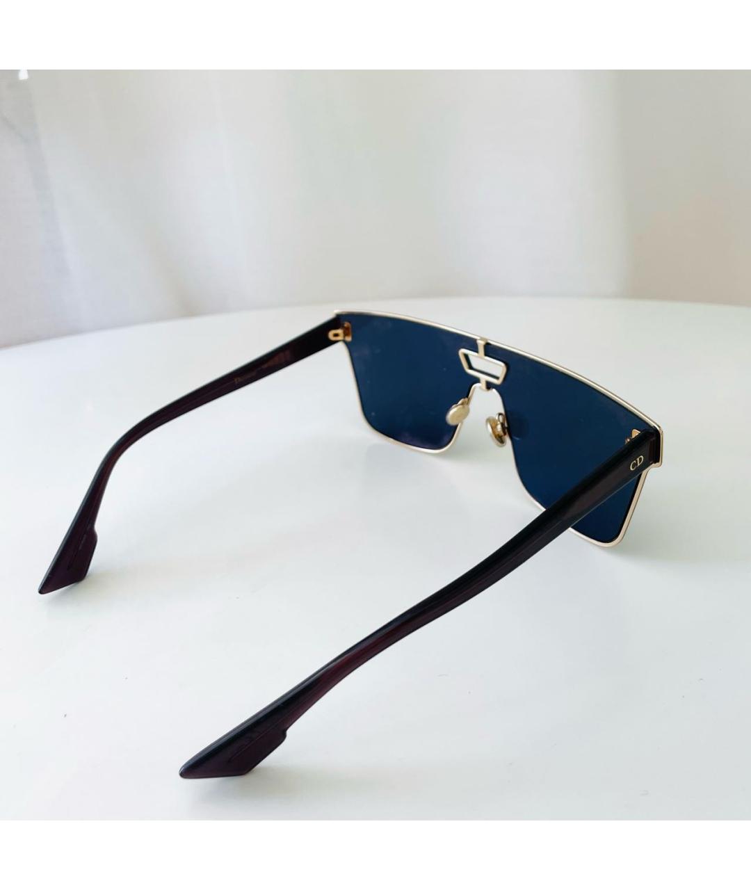 CHRISTIAN DIOR Темно-синие металлические солнцезащитные очки, фото 6