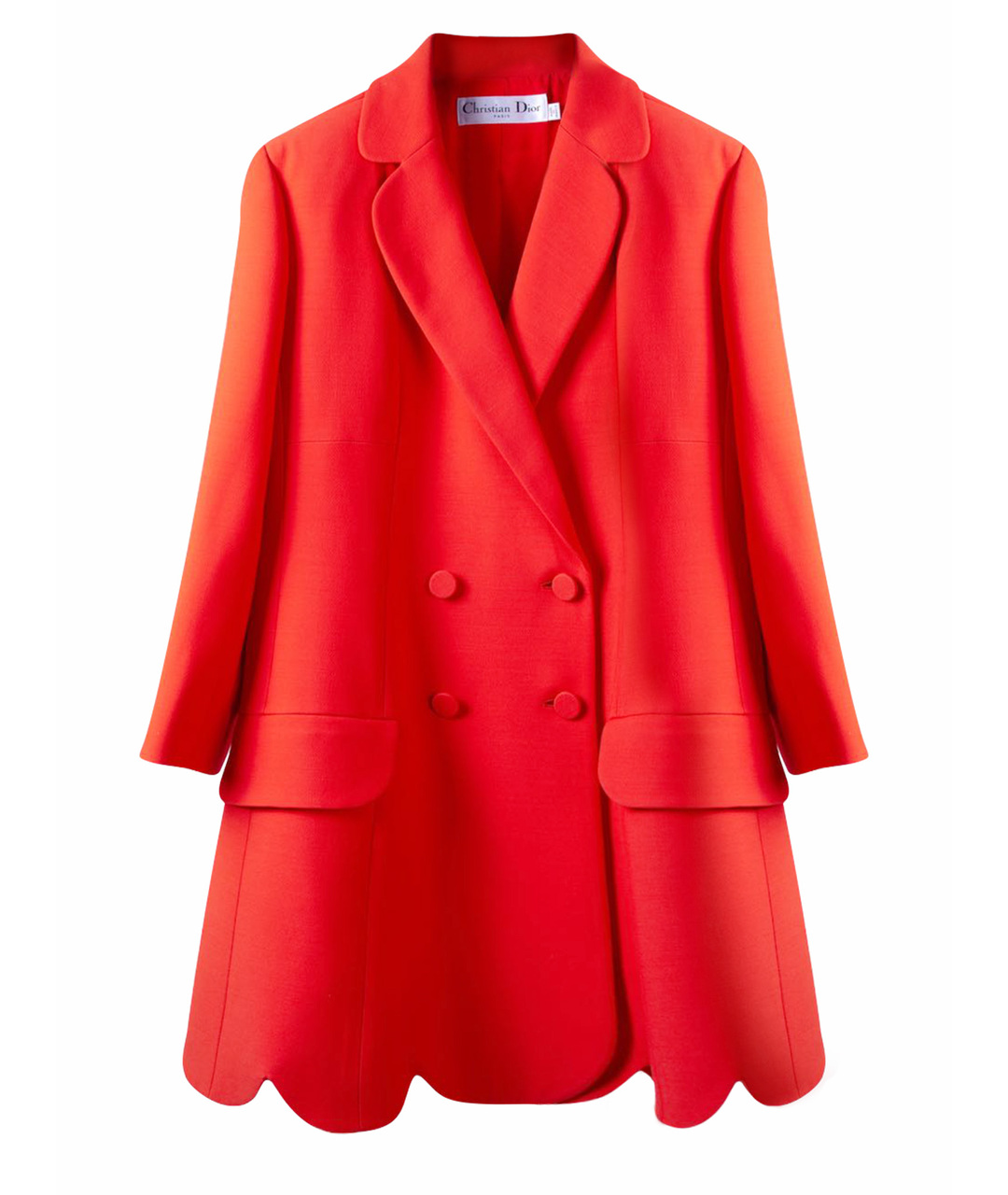 CHRISTIAN DIOR PRE-OWNED Красное шерстяное пальто, фото 1